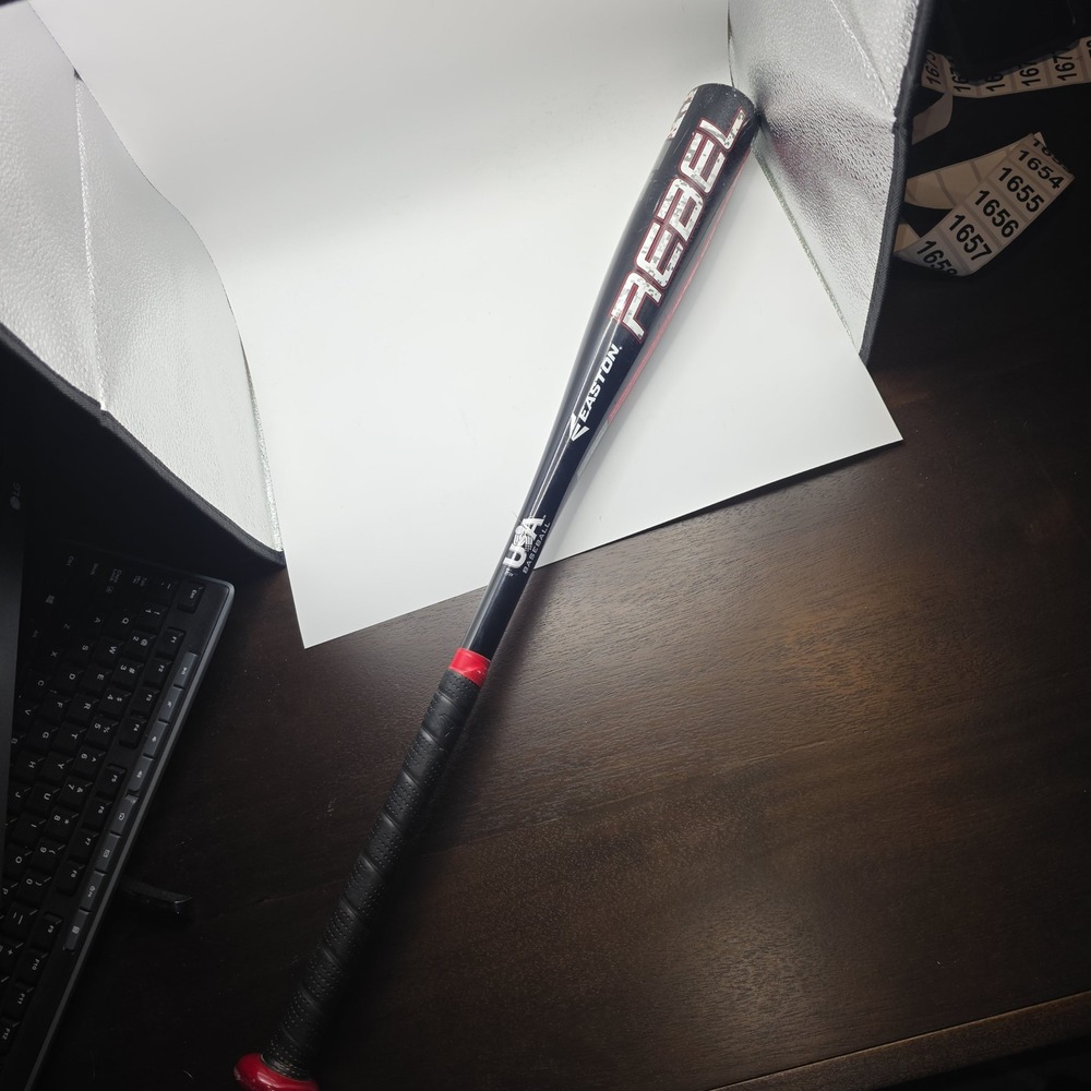 Easton Rebel USA Baseball Bat 27/17 YBB18BRD ALX50 Aluminum -10 Youth Black Red